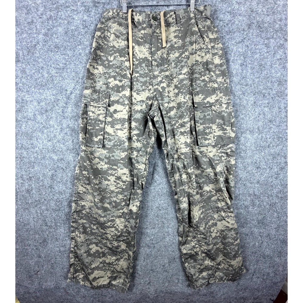 Mnml Cargo Pants Mens S Baggy Camouflage Cotton Utility Pockets Drawstring